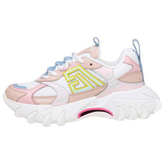 BALMAIN B East Textile, Leather Low top Casual Shoes Women's Pink