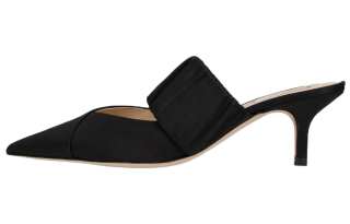 Repetto Rubber Sole Closed Toe Slippers Women's Black