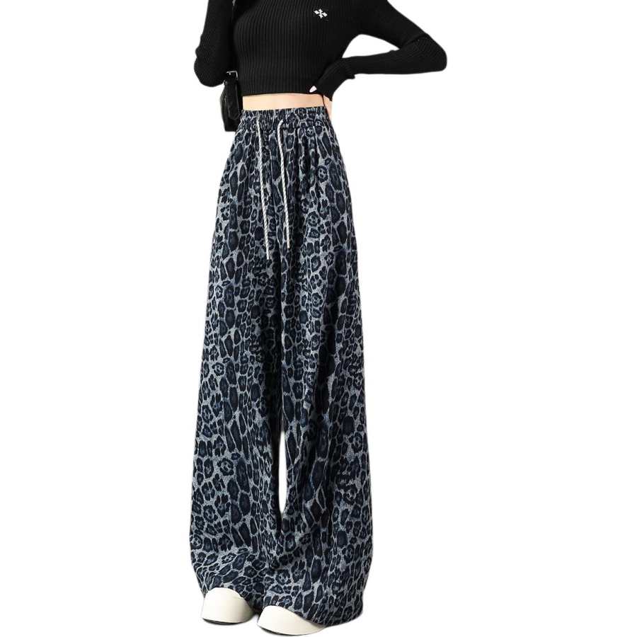 Tonlion Casual Pants Women's Moderate Wide Leg Pants