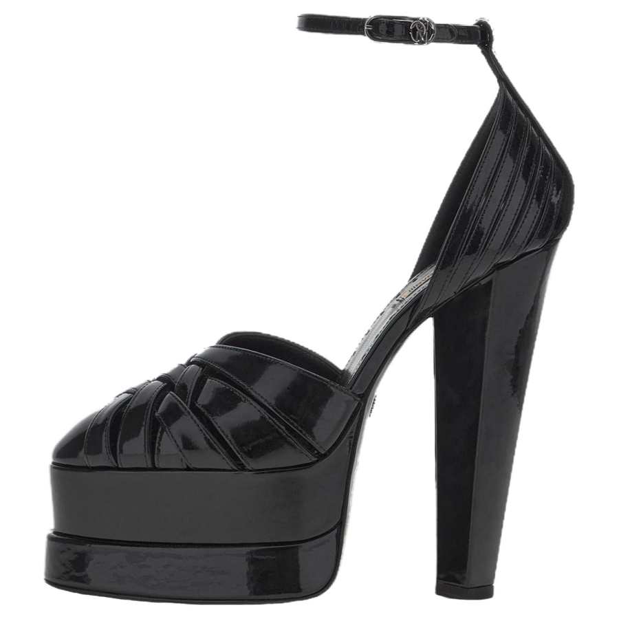 Roberto Cavalli 155mm Patent-finish Pumps