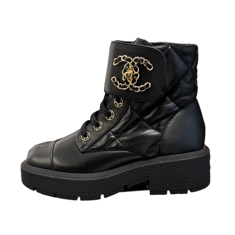 CHANEL CHANEL Ankle Boots Women's Black