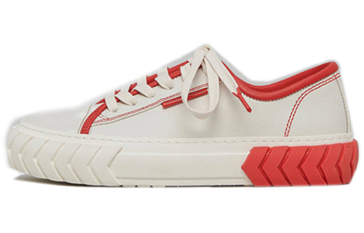 Both Both Skateboard Shoes Women's Low Top White/Red