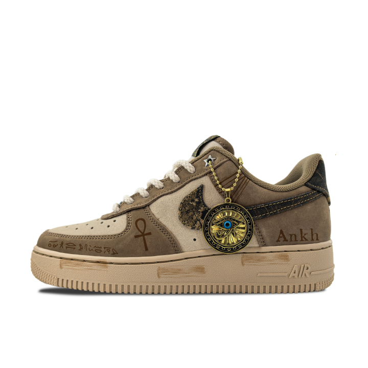 Nike Nike Air Force 1 Suede Low top Skateboard Shoes Men's Brown