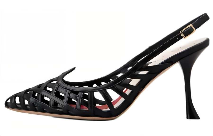 Roger Vivier Roger Vivier Strap-detailing Leather Pumps