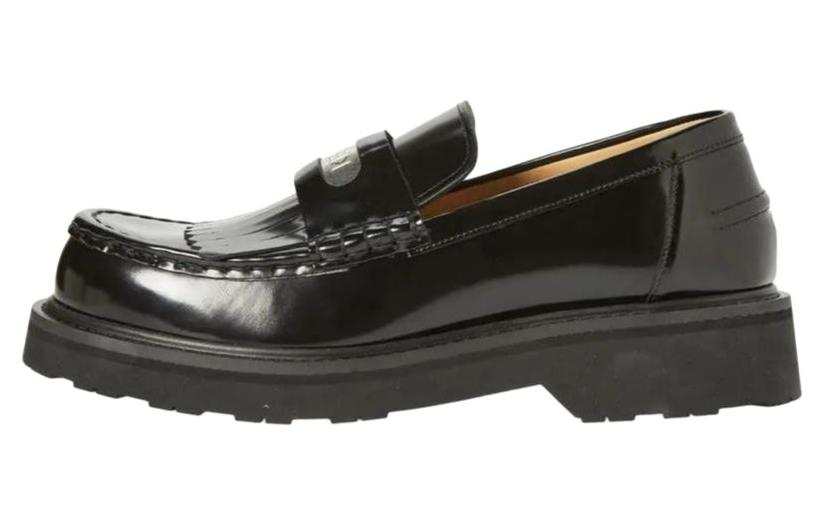 KENZO Takumi Takada Leather Loafers Men's Black