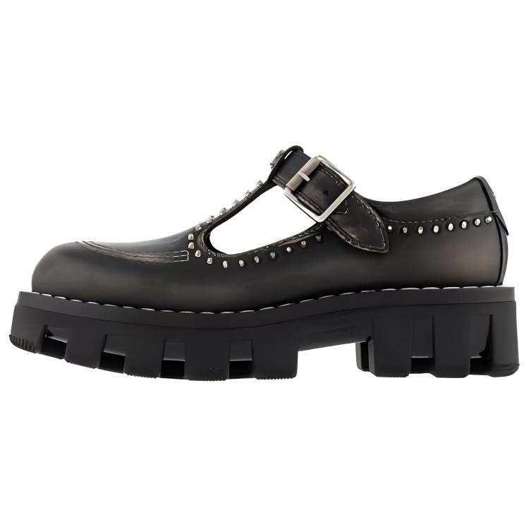 LOUIS VUITTON Lv Checker 2025 Early Spring Men's Collection Platform Mary Jane Shoes Men's Black