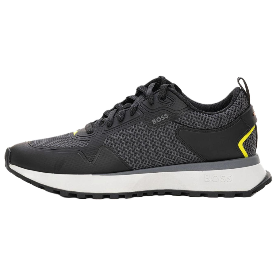HUGO BOSS Leather Low top Casual Shoes Men's Gray