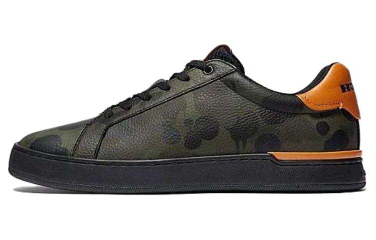 COACH Wild Beast Leather Low top Skateboard Shoes Men's Green