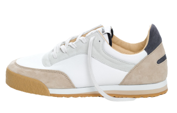 SPALWART Pitch Leather Low top Casual Shoes Unisex White Gray