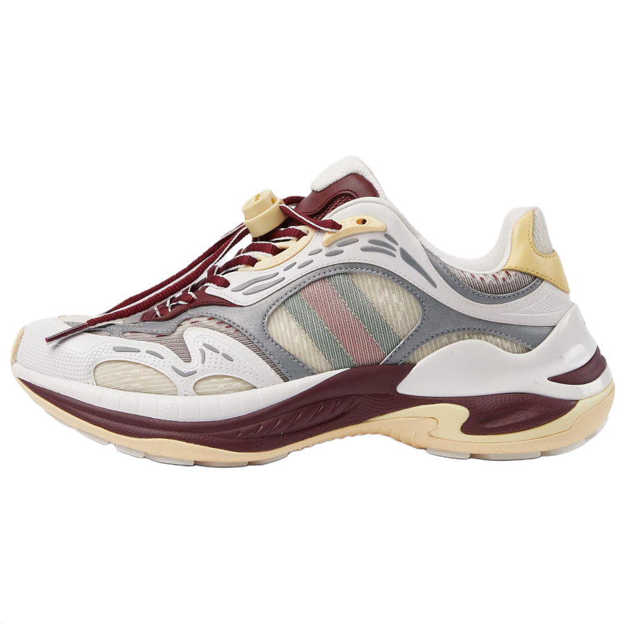 GUCCI China New Year Collection 2.0 Leather Low top Casual Shoes 1cm Women's White Red