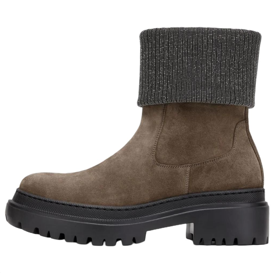 Brunello Cucinelli Brunello Cucinelli Monili Ankle Boots Women's Umber