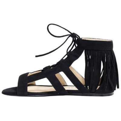 LONGCHAMP Roman Sandals Women's Black