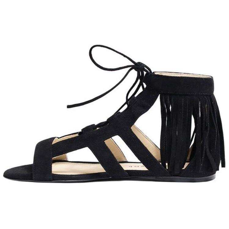 LONGCHAMP Roman Sandals Women's Black