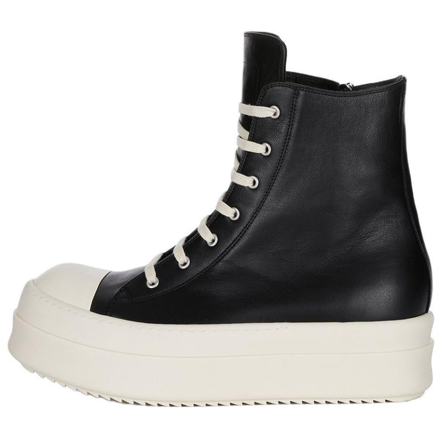 RICK OWENS RICK OWENS/RO High top Skateboard Shoes Men's Black White