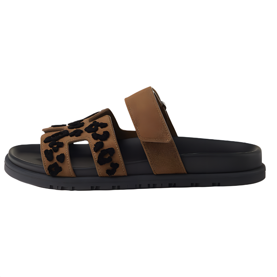 HERMES HERMES Slide Slippers Women's Umber