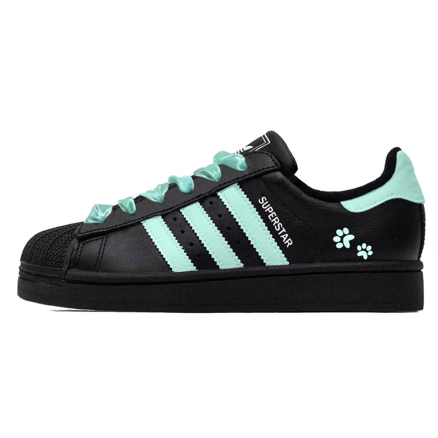 Adidas Originals Superstar 2 Aqua Green Synthetic Leather Cushioning Abrasion Resistant Cushioning, Wear Resistant