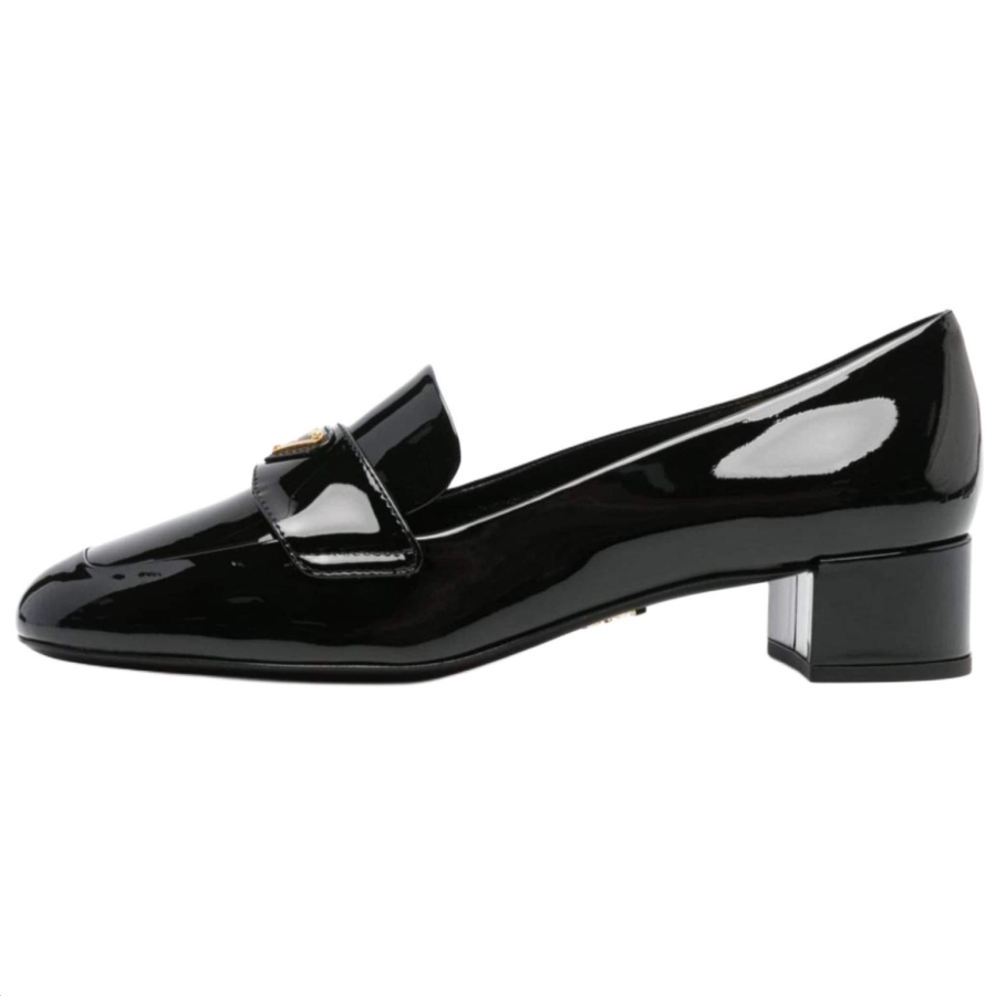 PRADA PRADA Patent Leather High Heels 3.5cm Women's Black