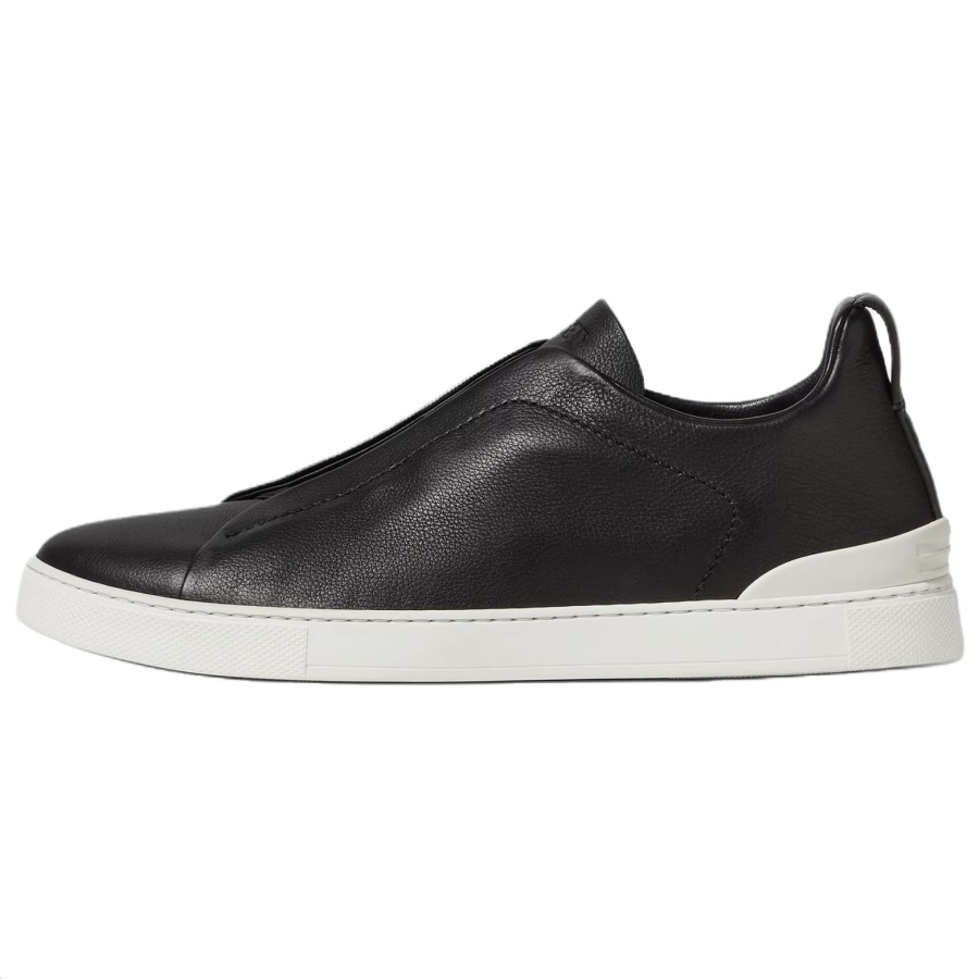 Ermenegildo Zegna Zegna SECONDSKIN Triple Stitch Leather Sneakers