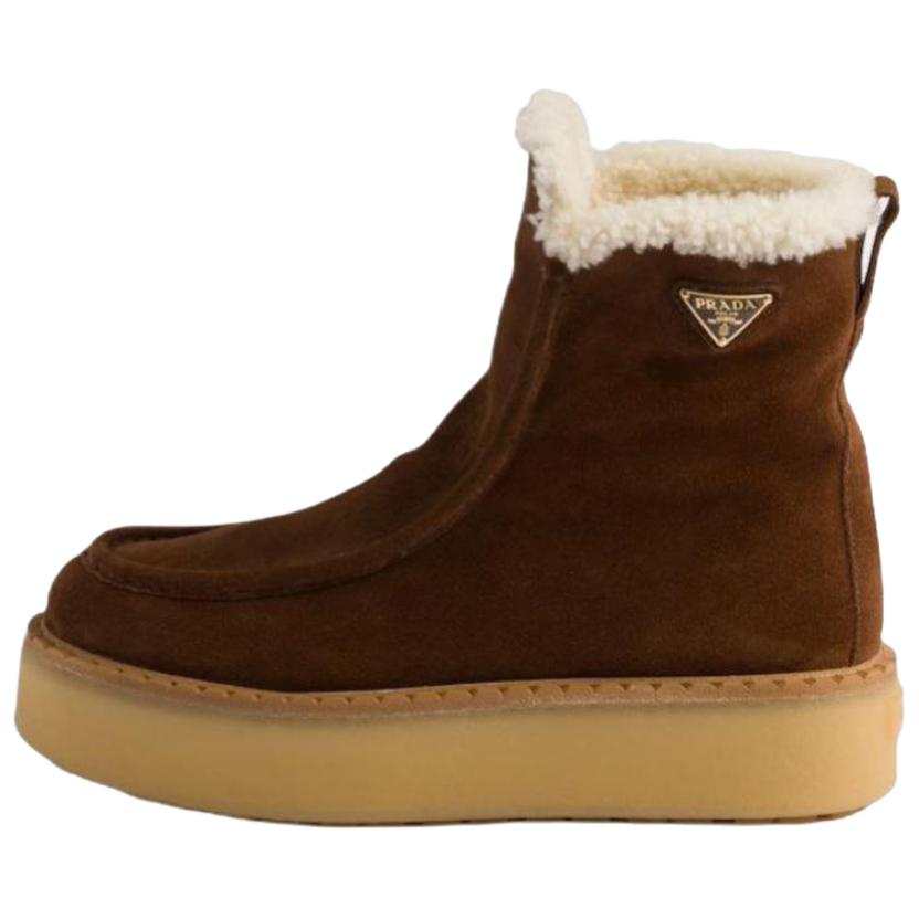 PRADA PRADA 14cm Snow Boots Women's Cocoa Brown