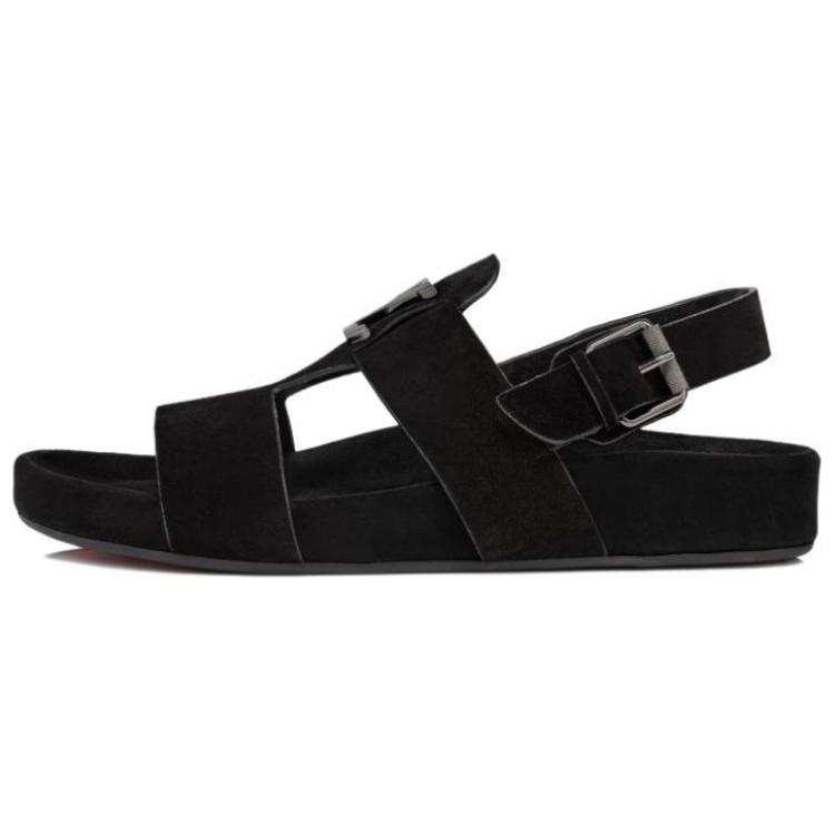 Christian Louboutin CL Leather Beach Sandals Men's Black