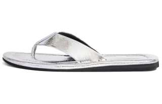 PROENZA SCHOULER Cooper Metallic-leather Flip Flops