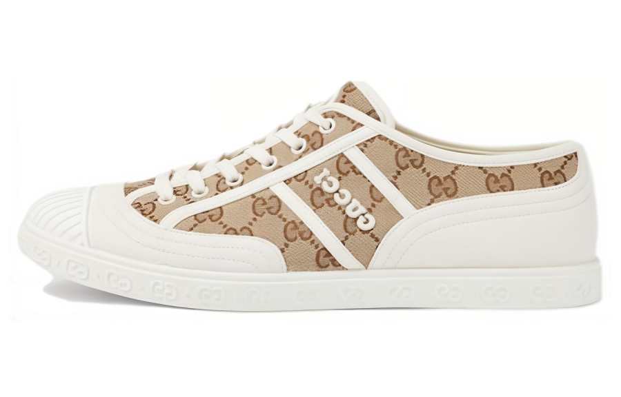 GUCCI GUCCI Gg Canvas Trainer 'Beige Ebony'