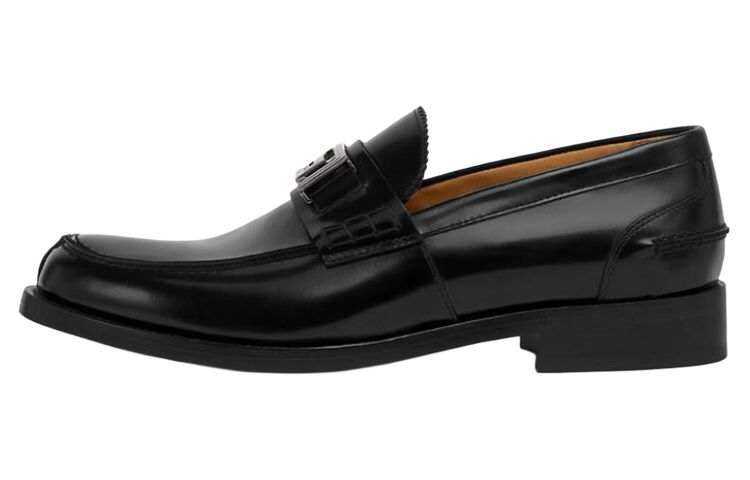 VERSACE VERSACE Greca Patent Leather Loafers