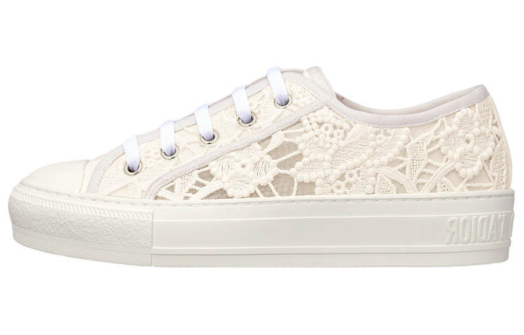 DIOR Walk'n'Dior Low top Stylish Skateboarding Shoes Women's White