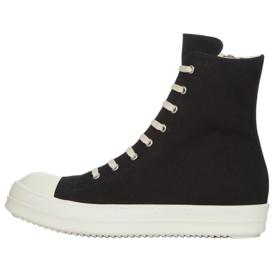 Rick Owens DRKSHDW CONCODIANS CONCORDIANS High top Canvas Shoes 3.5cm Men's Black