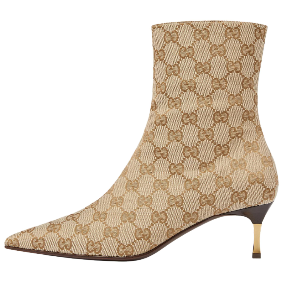 GUCCI Ankle Boots 5.6cm Women's Sand