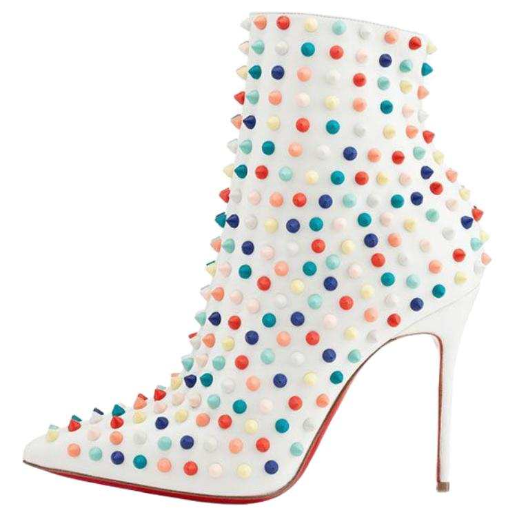 Christian Louboutin CL Snakilta Ankle Boots 10cm Women's Multicolor