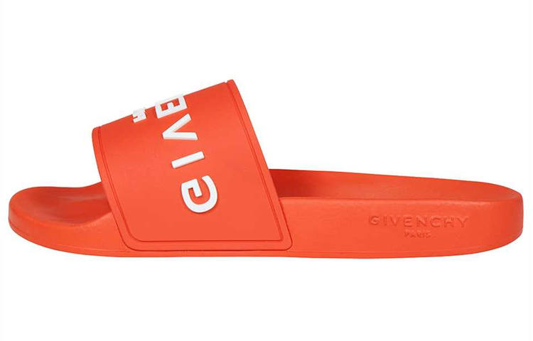 Givenchy Givenchy Slide Slippers Men's Orange