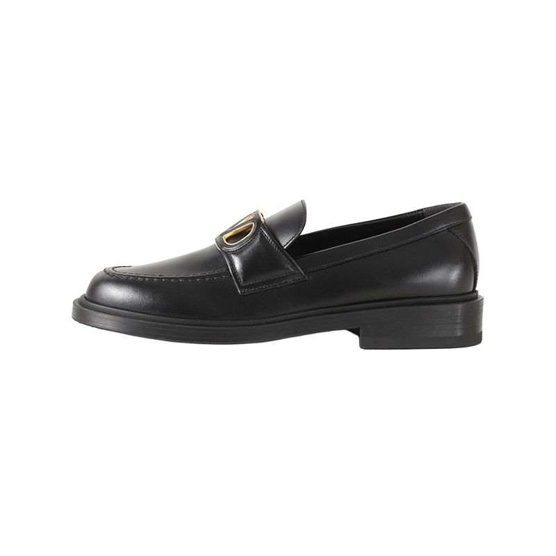 Valentino GARAVANI Leather Loafers 3cm Women's Black