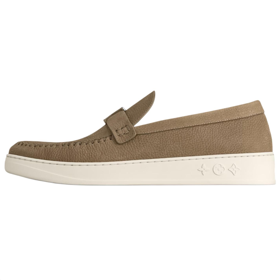 LOUIS VUITTON Resort Calfskin Casual Shoes Men's Brown