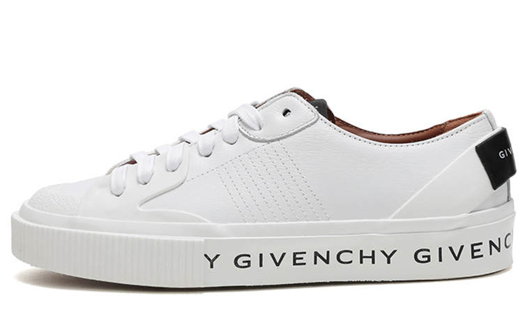 Givenchy GIVENCHY Cow Leather Low top Stylish Skateboarding Shoes Women's White