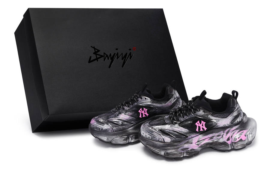 MLB Basic Boston Red Sox 811 Manufacturing, Silver Azalea, Special Shoe Box Abrasion Resistant Low top Casual Shoes