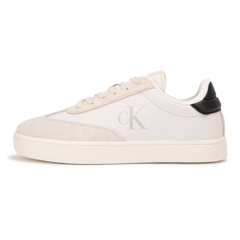 CKJ CALVIN KLEIN JEANS CALVIN KLEIN Skateboard Shoes Men's Moon White/Space Black