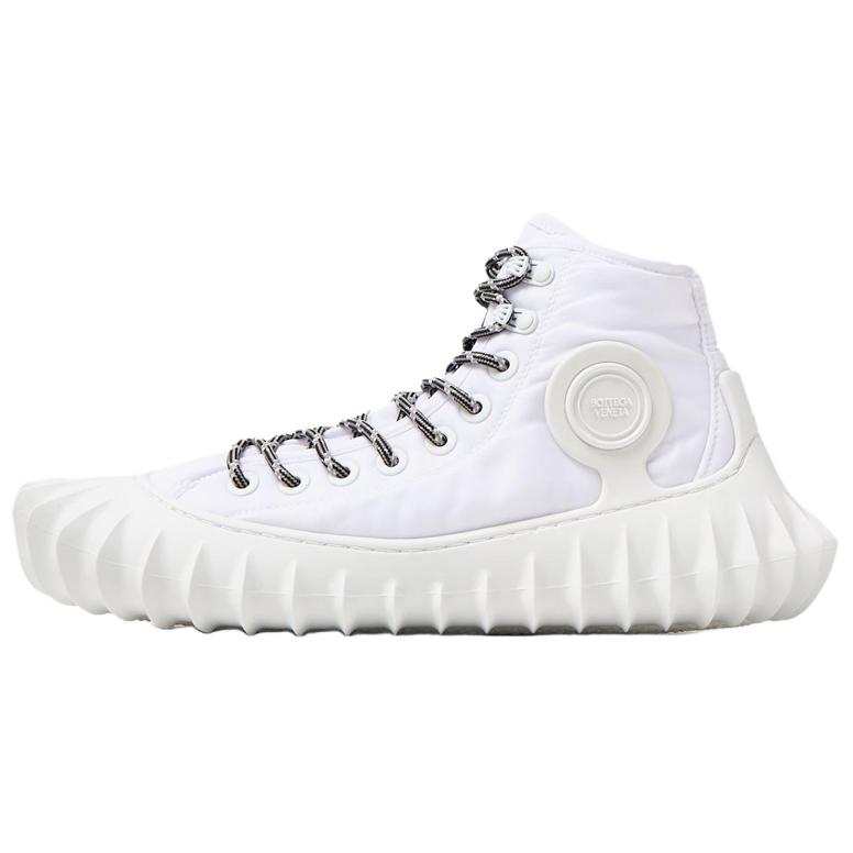 Bottega Veneta Denver Fabric High top Casual Shoes Men's White