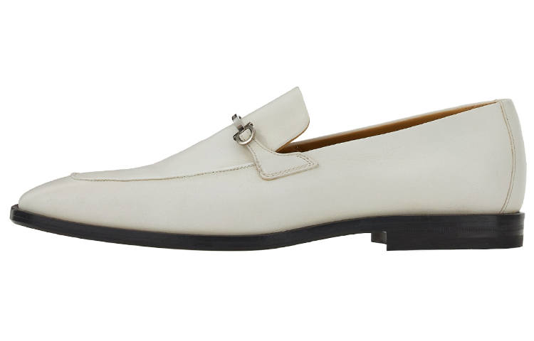 Ferragamo FERRAGAMO Logo-plaque Leather Loafers