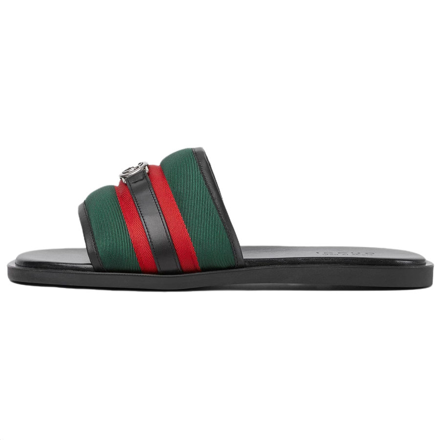 GUCCI GUCCI Interlocking Slide Slippers Men's Green
