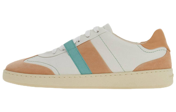 FERRAGAMO Low top Stylish Skateboarding Shoes Women's White Umber
