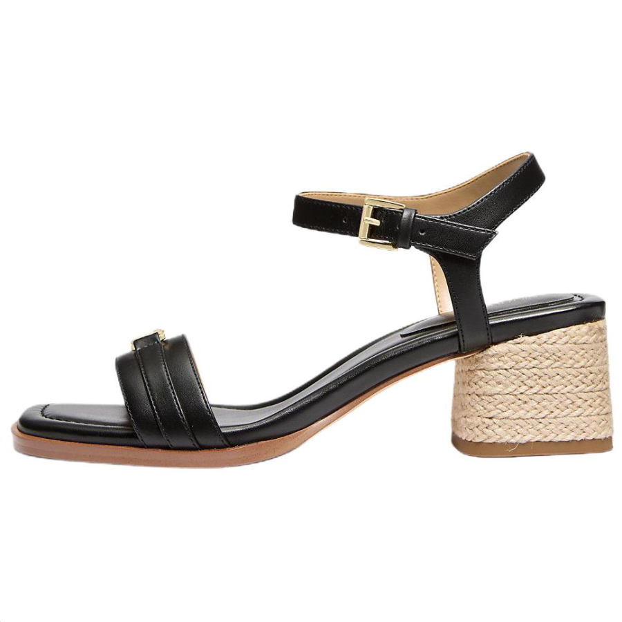 MICHAEL KORS Mandy Leather One Strap Sandals 5CM Women's Black