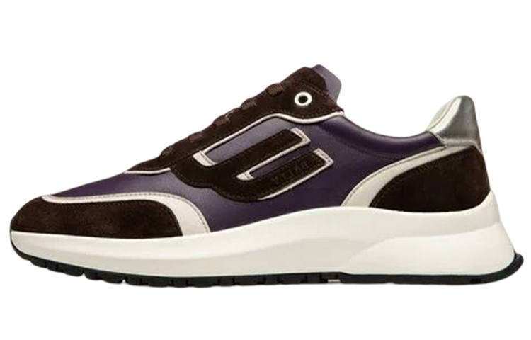 BALLY Demmy Casual Shoes Women's Low Top Brown/Purple