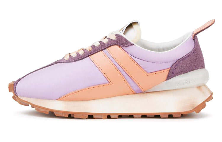 Lanvin Bumpr Fabric Low top Casual Shoes Women's Purple Orange Multicolor