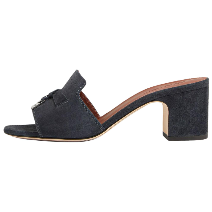 Loro Piana Slide Slippers 5.5cm Women's Blue