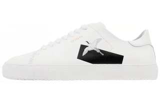 Axel Arigato Clean 90 Tape Bird Leather Low top Stylish Skateboarding Shoes Men's White Black