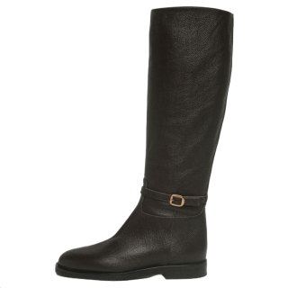 Roberto Festa Leather Knee high Boots Women's Black
