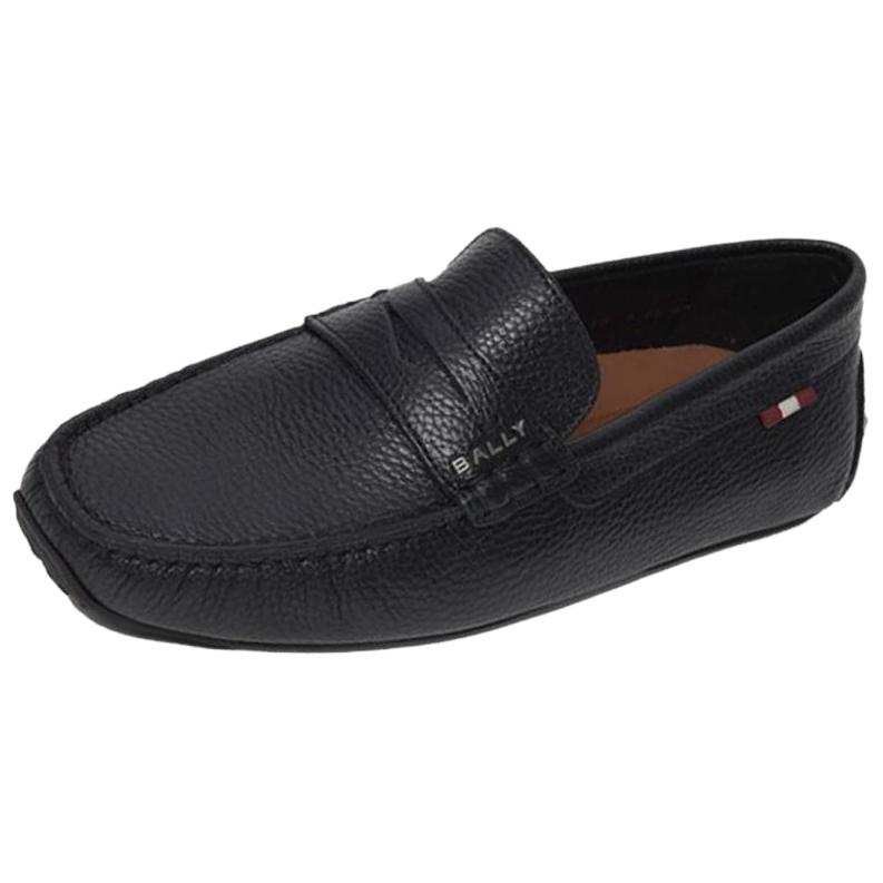 BALLY Cow Leather Casual Leather Shoes Men's Black