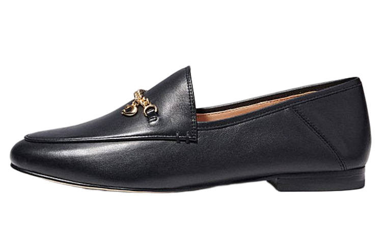 COACH COACH Hannah Chain-strap Leather Loafers