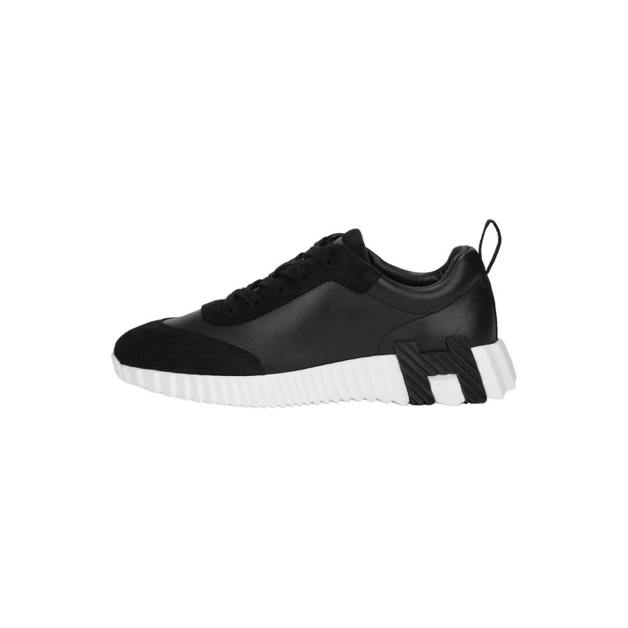 HERMES Bouncing Low top Casual Shoes 4cm Women's Black